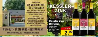 Logo Getränkemarkt Kessler Zink Rotwein Angebot