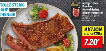 Lidl Metzgerfrisch premium argentinisches rinder-rumpsteak Angebot