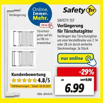 Lidl Safety 1st verlängerung für türschutzgitter Angebot