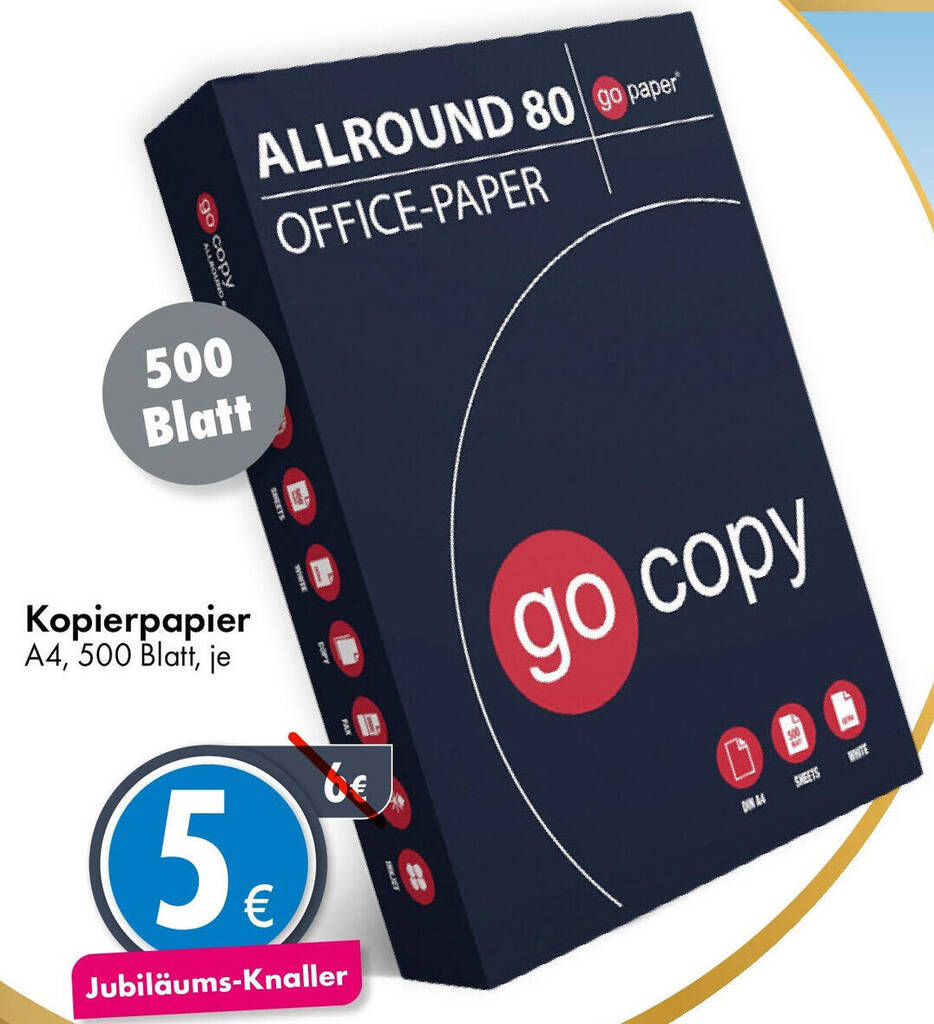 Kopierpapier A4, 500 Blatt Angebot bei TEDi