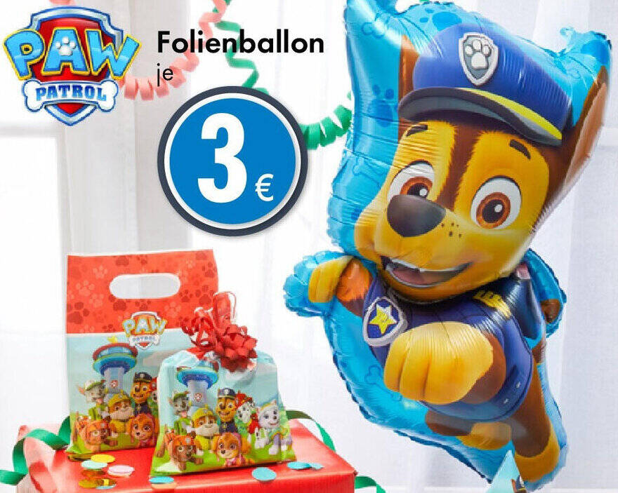 PAW PATROL Folienballon Angebot bei TEDi