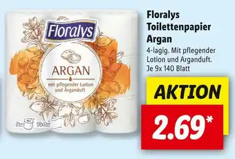 Lidl Floralys toilettenpapier argan Angebot