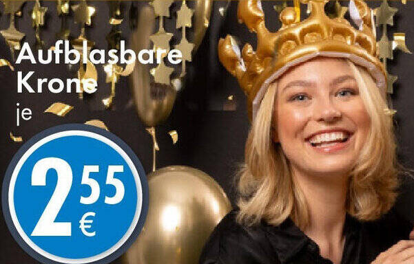 Aufblasbare Krone Angebot bei TEDi