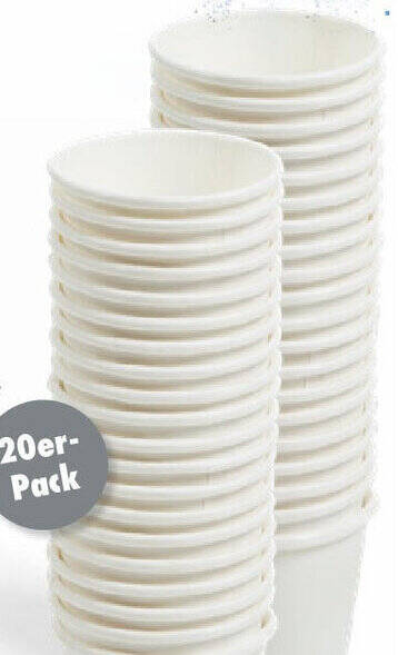 Pappbecher 20er-Pack Angebot bei TEDi