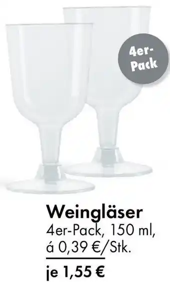 TEDi Weingläser 4er-Pack Angebot