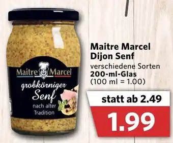 Combi Maitre Marcel Dijon Senf 200ml Angebot