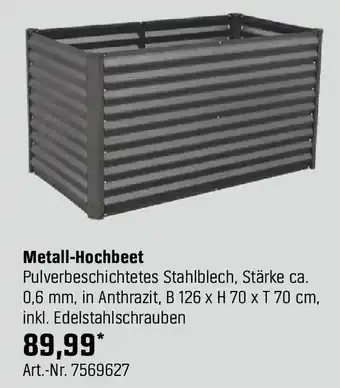 OBI Metall-Hochbeet Angebot