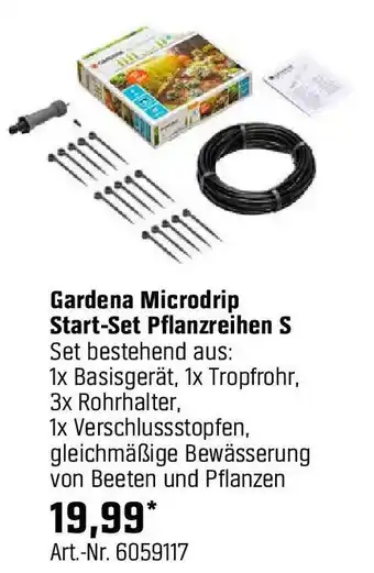 OBI Gardena Microdrip Start-Set Pflanzreihen S Angebot