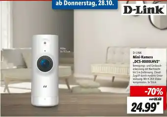 Lidl D-link mini-kamera „dcs-8000lhv2“ Angebot