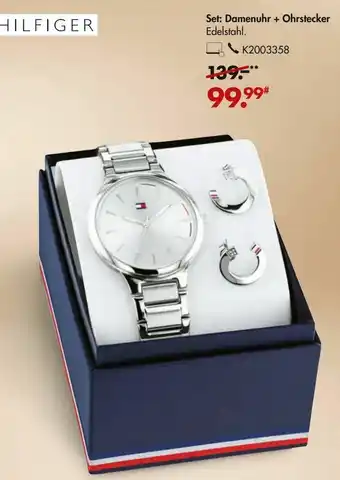 Galeria Tommy Hilfiger Set: Damenuhr + Ohrstecker Angebot