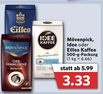 Combi Mövenpick Idee oder Eilles Kaffee 500g Angebot