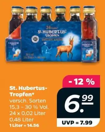 NETTO St. Hubertus- Tropfen* versch. Sorten 15,3 -30% Vol. 24 x 0,02 Liter 0,48 Liter Angebot