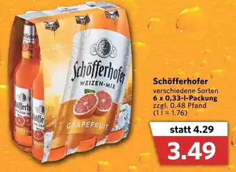 Combi Schöfferhofer 6x0,33L Angebot