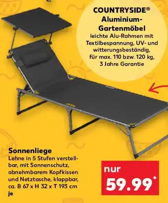 Kaufland Sonnenliege COUNTRYSIDE Angebot