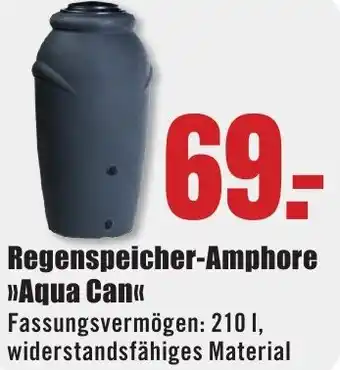 B1 Discount Baumarkt Regenspeicher-Amphore ,,Aqua Can" Angebot