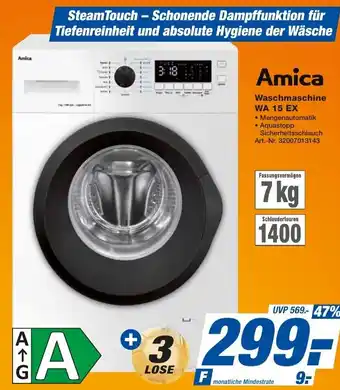 expert Techno Land Amica Waschmaschine WA 15 EX Angebot