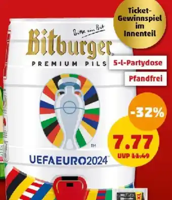 PENNY BITBURGER Premium Pils 5 l Angebot