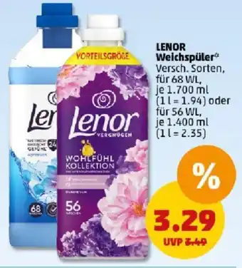 PENNY LENOR Weichspüler 1.700 ml oder 1.400 ml Angebot