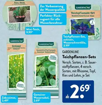 Aldi Süd GARDENLINE Teichpflanzen-Sets Angebot