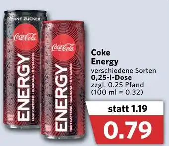 Combi Coke Energy 0,25L Angebot