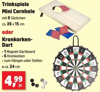 Thomas Philipps Trinkspiele Mini Cornhole oder Kronkorken Dart Angebot