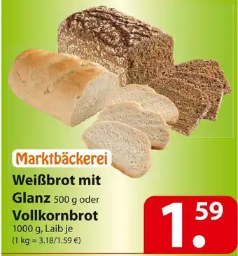 Famila Nord Ost Weißbrot mit glanz oder vollkornbrot Angebot