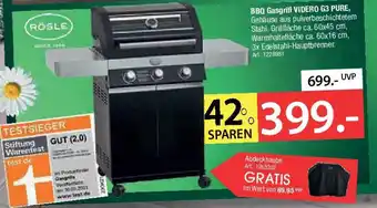 Zurbrüggen RÖSLE BBQ Gasgrill VIDERO G3 PURE Angebot