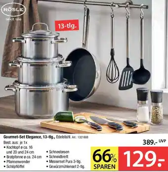 Zurbrüggen RÖSLE Gourmet-Set Elegance, 13-tlg. Angebot