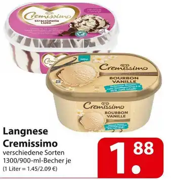 Famila Nord Ost Langnese cremissimo Angebot