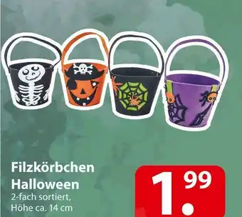 Famila Nord Ost Filzkörbchen halloween Angebot