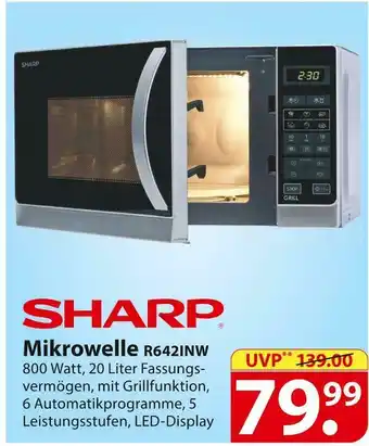 Famila Nord Ost Sharp mikrowelle r642inw Angebot