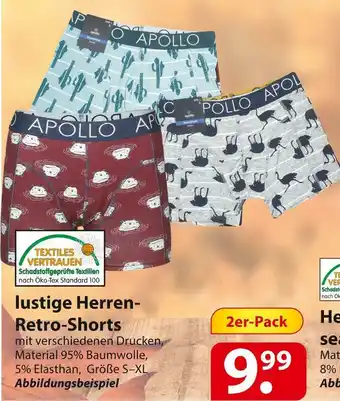 Famila Nord Ost Lustige herren-retro-shorts Angebot