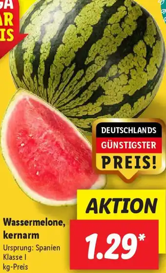 Lidl Wassermelone, kernarm Angebot