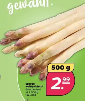 NETTO Spargel Weiß/violett 500g Angebot