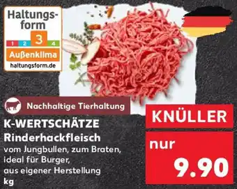 Kaufland K-WERTSCHÄTZE Rinderhackfleisch Angebot