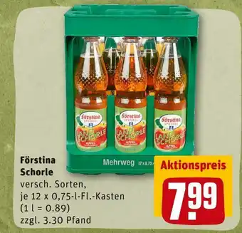 REWE Förstina schorle Angebot