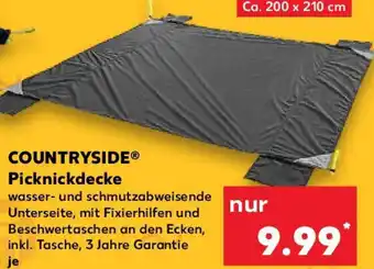 Kaufland COUNTRYSIDE Picknickdecke Angebot