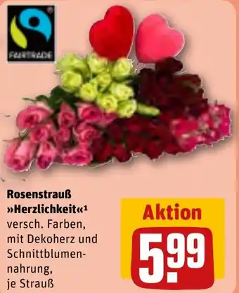 REWE Rosenstrauß Herzlichkeit Angebot