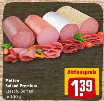 REWE Metten salami premium Angebot