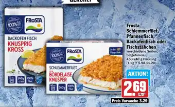 AEZ Frosta Schlemmerfilet, Pfannenfisch, Backofenfisch oder Fischstäbchen Angebot