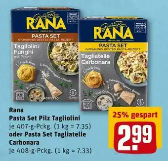 REWE Rana pasta set pilz tagliolini oder carbonara Angebot