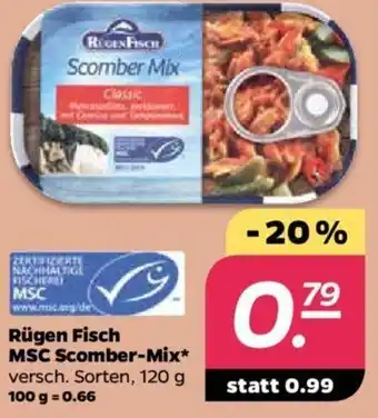 NETTO Rügen Fisch MSC Scomber Mix 120g Angebot