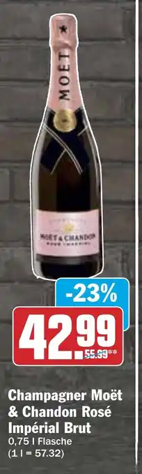 AEZ Champagner Moët & Chandon Rosé Impérial Brut 0,75 | Flasche Angebot