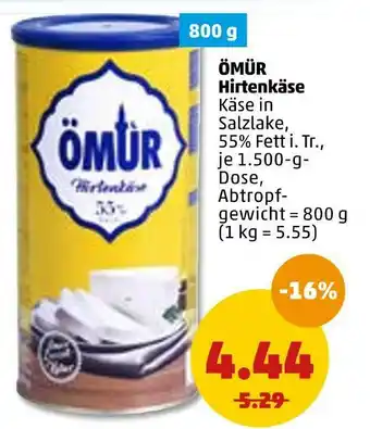 PENNY Ömür hirtenkäse Angebot