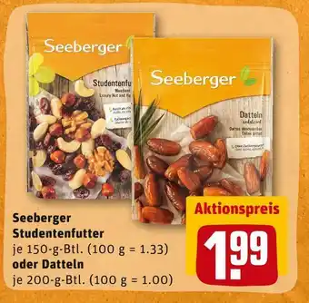 REWE Seeberger studentenfutter oder datteln Angebot