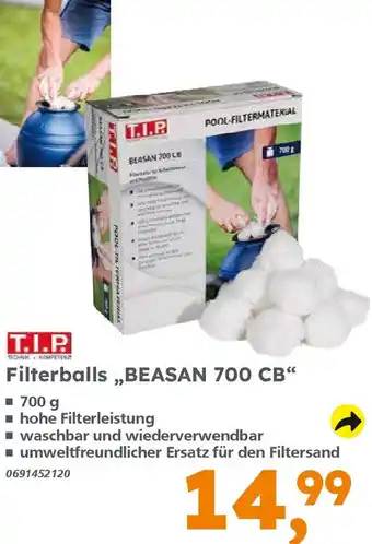 Globus Baumarkt T.I.P Filterballs ,,BEASAN 700 CB" Angebot