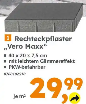 Globus Baumarkt Rechteckpflaster Vero Maxx Angebot