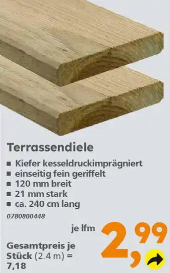 Globus Baumarkt Terrassendiele Angebot