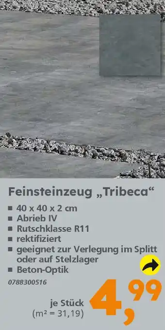 Globus Baumarkt Feinsteinzeug „Tribeca“ Angebot