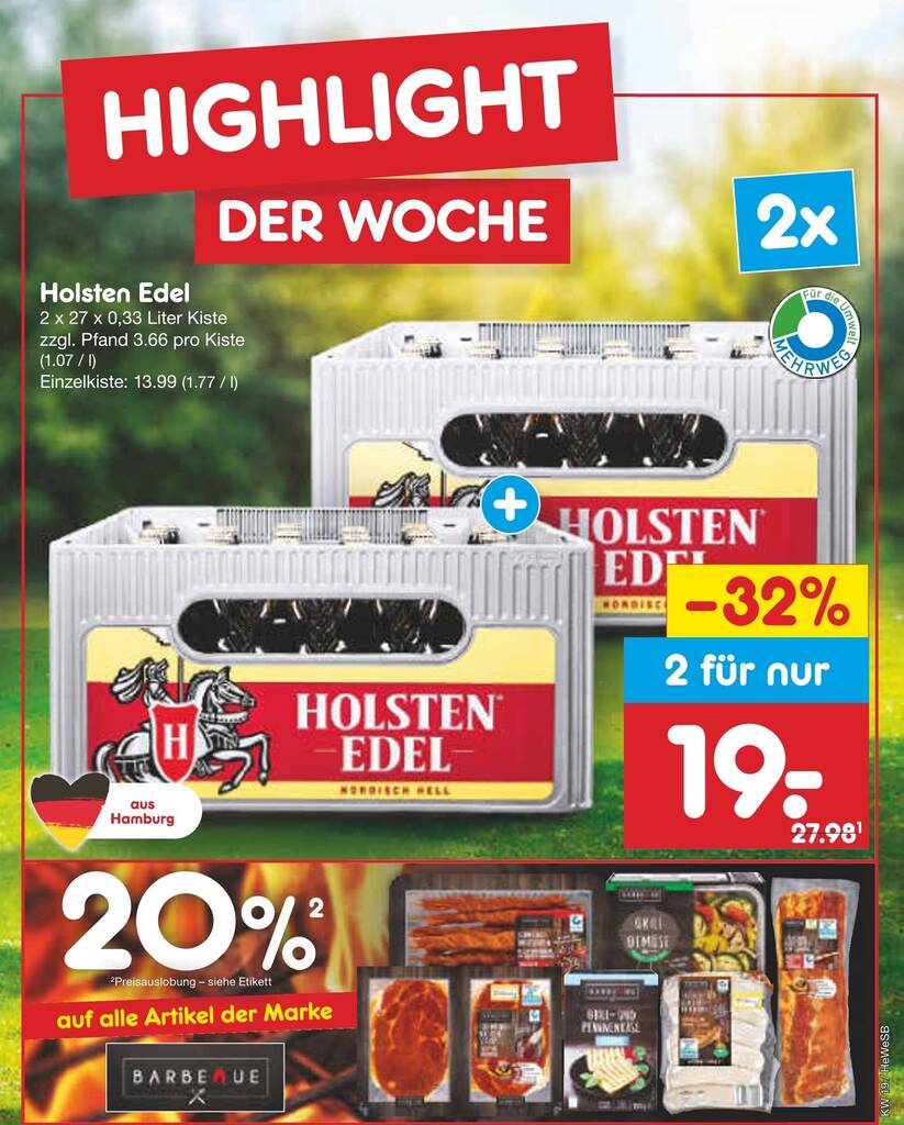 Spannende Holsten Edel Angebot Bild
